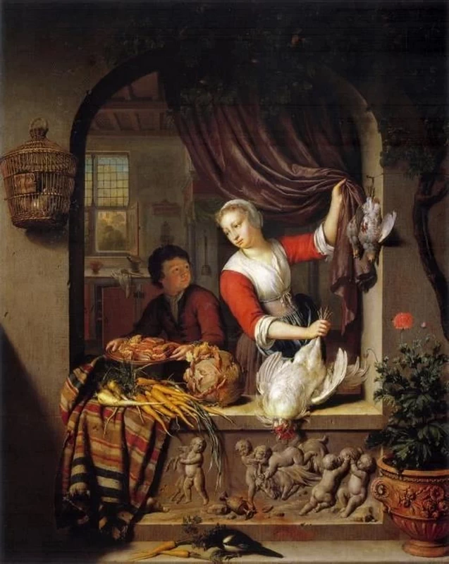 Il negozio di pollame - Museo del Louvre, Parfoigi